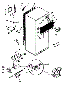 Unit Parts parts for Kenmore Refrigerator 253.9348420 (2539348420, 253 9348420) from AppliancePartsPros.com