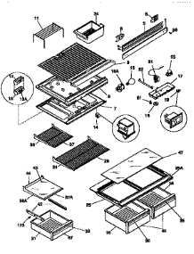 Separator And Shelves parts for Kenmore Refrigerator 253.9348700 (2539348700, 253 9348700) from AppliancePartsPros.com
