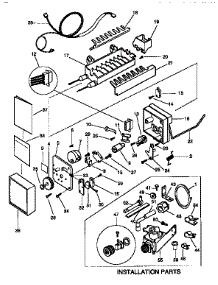 Icemaker parts for Kenmore Refrigerator 253.9348740 (2539348740, 253 9348740) from AppliancePartsPros.com