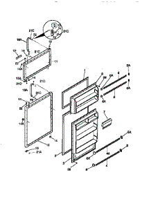 Doors parts for Kenmore Refrigerator 253.9363000 (2539363000, 253 9363000) from AppliancePartsPros.com