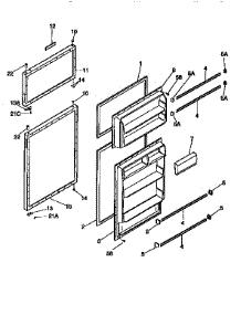 Doors parts for Kenmore Refrigerator 253.9366181 (2539366181, 253 9366181) from AppliancePartsPros.com