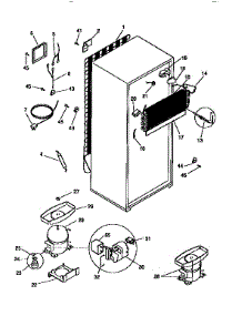 Unit Parts parts for Kenmore Refrigerator 253.9366181 (2539366181, 253 9366181) from AppliancePartsPros.com