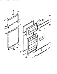 Doors parts for Kenmore Refrigerator 253.9366190 (2539366190, 253 9366190) from AppliancePartsPros.com
