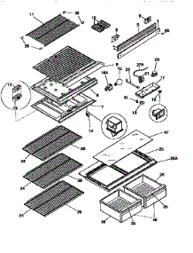 Separator And Shelves parts for Kenmore Refrigerator 253.9366420 (2539366420, 253 9366420) from AppliancePartsPros.com