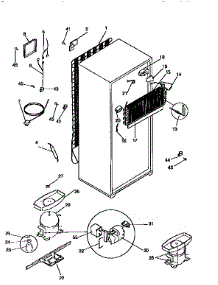 Unit Parts parts for Kenmore Refrigerator 253.9366420 (2539366420, 253 9366420) from AppliancePartsPros.com