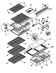 Separator And Shelves parts for Kenmore Refrigerator 253.9366721 (2539366721, 253 9366721) from AppliancePartsPros.com