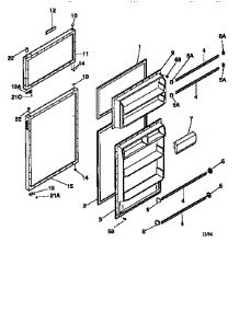 Door parts for Kenmore Refrigerator 253.9368091 (2539368091, 253 9368091) from AppliancePartsPros.com