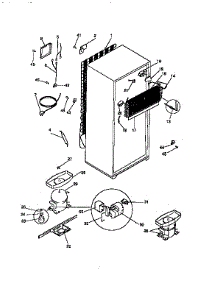 Unit Parts parts for Kenmore Refrigerator 253.9368400 (2539368400, 253 9368400) from AppliancePartsPros.com