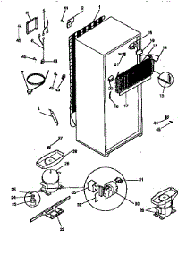 Unit Parts parts for Kenmore Refrigerator 253.9368421 (2539368421, 253 9368421) from AppliancePartsPros.com