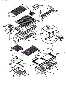 Liner parts for Kenmore Refrigerator 253.9368441 (2539368441, 253 9368441) from AppliancePartsPros.com