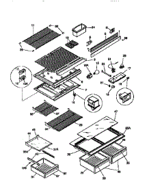 Liner parts for Kenmore Refrigerator 253.9368480 (2539368480, 253 9368480) from AppliancePartsPros.com