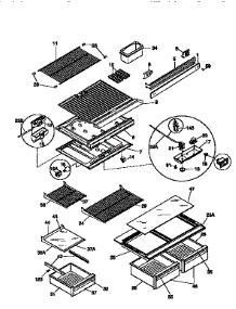 Liner parts for Kenmore Refrigerator 253.9368481 (2539368481, 253 9368481) from AppliancePartsPros.com
