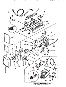 Icemaker parts for Kenmore Refrigerator 253.9368740 (2539368740, 253 9368740) from AppliancePartsPros.com