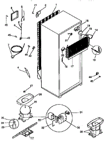 Unit Parts parts for Kenmore Refrigerator 253.9368742 (2539368742, 253 9368742) from AppliancePartsPros.com