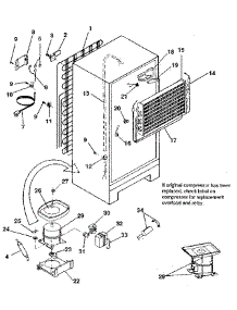 Unit parts for Kenmore Refrigerator 253.9600101 (2539600101, 253 9600101) from AppliancePartsPros.com
