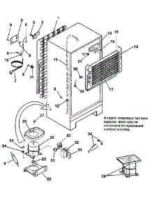 Unit parts for Kenmore Refrigerator 253.9600163 (2539600163, 253 9600163) from AppliancePartsPros.com