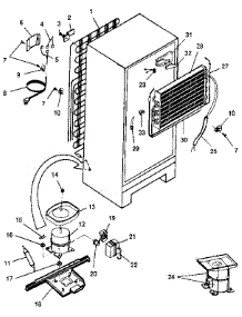Unit parts for Kenmore Refrigerator 253.9618181 (2539618181, 253 9618181) from AppliancePartsPros.com