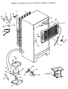 Unit parts for Kenmore Refrigerator 253.9629102 (2539629102, 253 9629102) from AppliancePartsPros.com