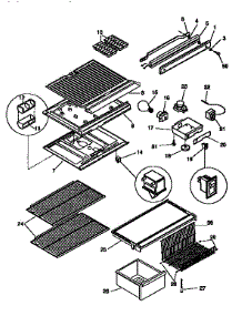 Liner parts for Kenmore Refrigerator 253.9639002 (2539639002, 253 9639002) from AppliancePartsPros.com