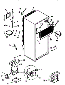 Unit Parts parts for Kenmore Refrigerator 253.9639012 (2539639012, 253 9639012) from AppliancePartsPros.com
