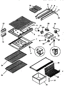Liner parts for Kenmore Refrigerator 253.9639091 (2539639091, 253 9639091) from AppliancePartsPros.com