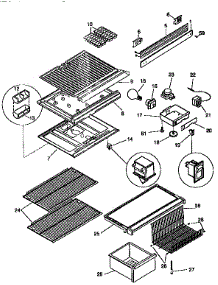 Liner parts for Kenmore Refrigerator 253.9639093 (2539639093, 253 9639093) from AppliancePartsPros.com