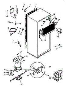 Unit Parts parts for Kenmore Refrigerator 253.9658490 (2539658490, 253 9658490) from AppliancePartsPros.com