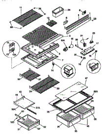 Liner parts for Kenmore Refrigerator 253.9668310 (2539668310, 253 9668310) from AppliancePartsPros.com