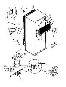 Unit Parts parts for Kenmore Refrigerator 253.9668480 (2539668480, 253 9668480) from AppliancePartsPros.com