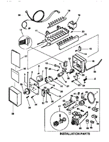 Icemaker parts for Kenmore Refrigerator 253.9758010 (2539758010, 253 9758010) from AppliancePartsPros.com
