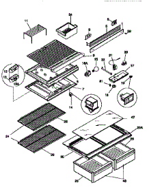 Liner parts for Kenmore Refrigerator 253.9758090 (2539758090, 253 9758090) from AppliancePartsPros.com