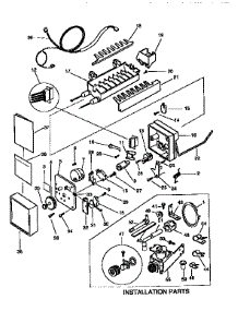 Icemaker parts for Kenmore Refrigerator 253.9758380 (2539758380, 253 9758380) from AppliancePartsPros.com