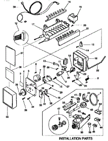 Icemaker parts for Kenmore Refrigerator 253.9758440 (2539758440, 253 9758440) from AppliancePartsPros.com