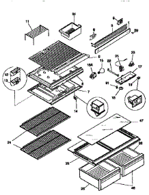Liner parts for Kenmore Refrigerator 253.9768001 (2539768001, 253 9768001) from AppliancePartsPros.com