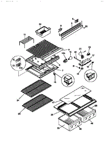 Liner parts for Kenmore Refrigerator 253.9768010 (2539768010, 253 9768010) from AppliancePartsPros.com
