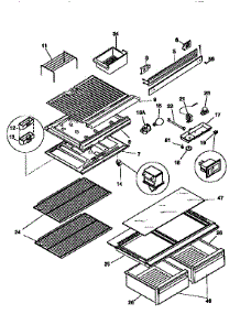 Liner parts for Kenmore Refrigerator 253.9768011 (2539768011, 253 9768011) from AppliancePartsPros.com