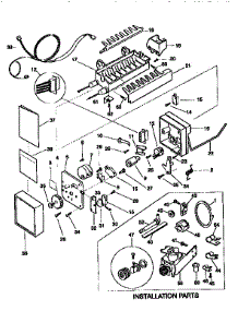 Icemaker parts for Kenmore Refrigerator 253.9768011 (2539768011, 253 9768011) from AppliancePartsPros.com