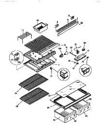 Liner parts for Kenmore Refrigerator 253.9768080 (2539768080, 253 9768080) from AppliancePartsPros.com