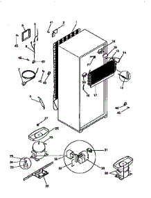 Unit Parts parts for Kenmore Refrigerator 253.9768080 (2539768080, 253 9768080) from AppliancePartsPros.com