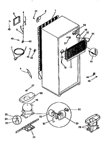 Unit Parts parts for Kenmore Refrigerator 253.9768091 (2539768091, 253 9768091) from AppliancePartsPros.com