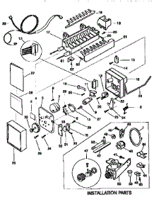 Icemaker parts for Kenmore Refrigerator 253.9768091 (2539768091, 253 9768091) from AppliancePartsPros.com