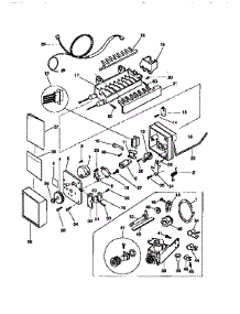 Icemaker parts for Kenmore Refrigerator 253.9768310 (2539768310, 253 9768310) from AppliancePartsPros.com