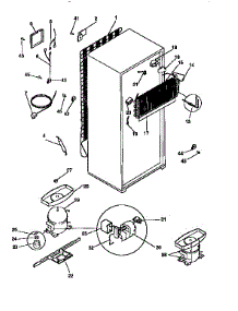 Unit Parts parts for Kenmore Refrigerator 253.9768480 (2539768480, 253 9768480) from AppliancePartsPros.com