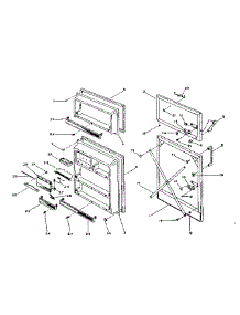 Door Parts parts for Kenmore Refrigerator 253.N13ZL (253N13ZL, 253 N13ZL) from AppliancePartsPros.com