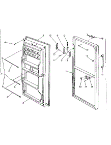 Door Parts parts for Kenmore Refrigerator 253T9C from AppliancePartsPros.com