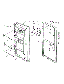 Door Parts parts for Kenmore Refrigerator 253U9C from AppliancePartsPros.com
