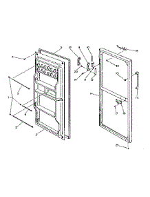 Door Parts parts for Kenmore Refrigerator 253W9C from AppliancePartsPros.com