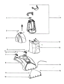 Tank parts for Eureka Carpet Cleaner 2565A from AppliancePartsPros.com