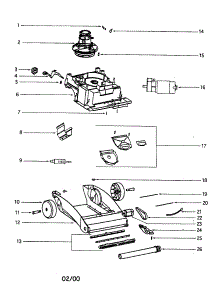 Motor parts for Eureka Carpet Cleaner 2575A from AppliancePartsPros.com