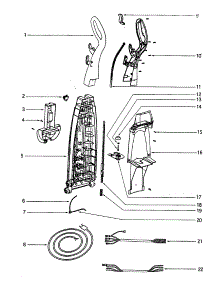 Handle parts for Eureka Carpet Cleaner 2575A from AppliancePartsPros.com